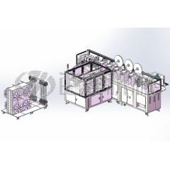 全自动五工位双头穿扁号码管端子机