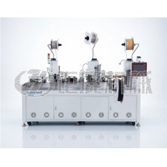 全自动双线合压并打穿热缩管端子机