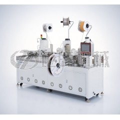 全自动双线合压并打穿热缩管端子机