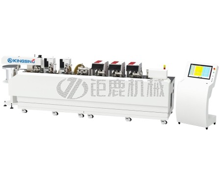 多芯护套线自动套号码管压端插壳机