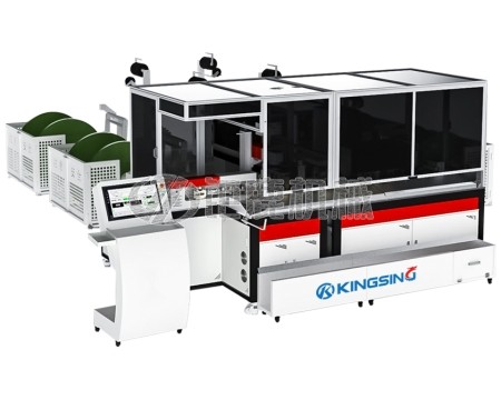 大平方全自动套热缩线号管打端穿壳机