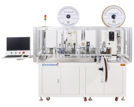 全自动双头穿色带号码管机