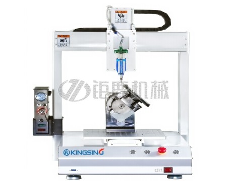 带旋转轴单站式自动涂胶机