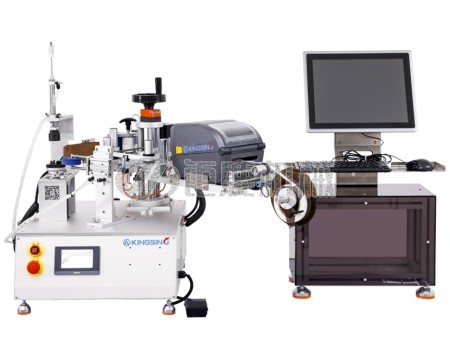 半自动圆周贴标机