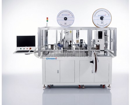 全自动双头穿色带号码管机